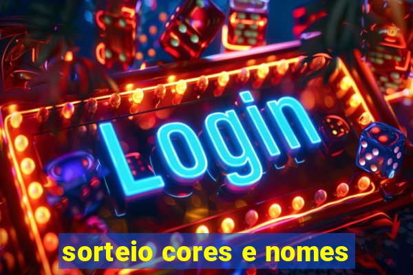 sorteio cores e nomes